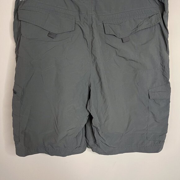 Columbia Cargo Shorts Men's 38 Gray Omni Shade Nylon Sun Protection Outdoor - Picture 8 of 12